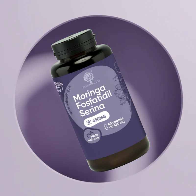 Fosfatidilserina 450mg + Moringa | Cortisolo, Stress
