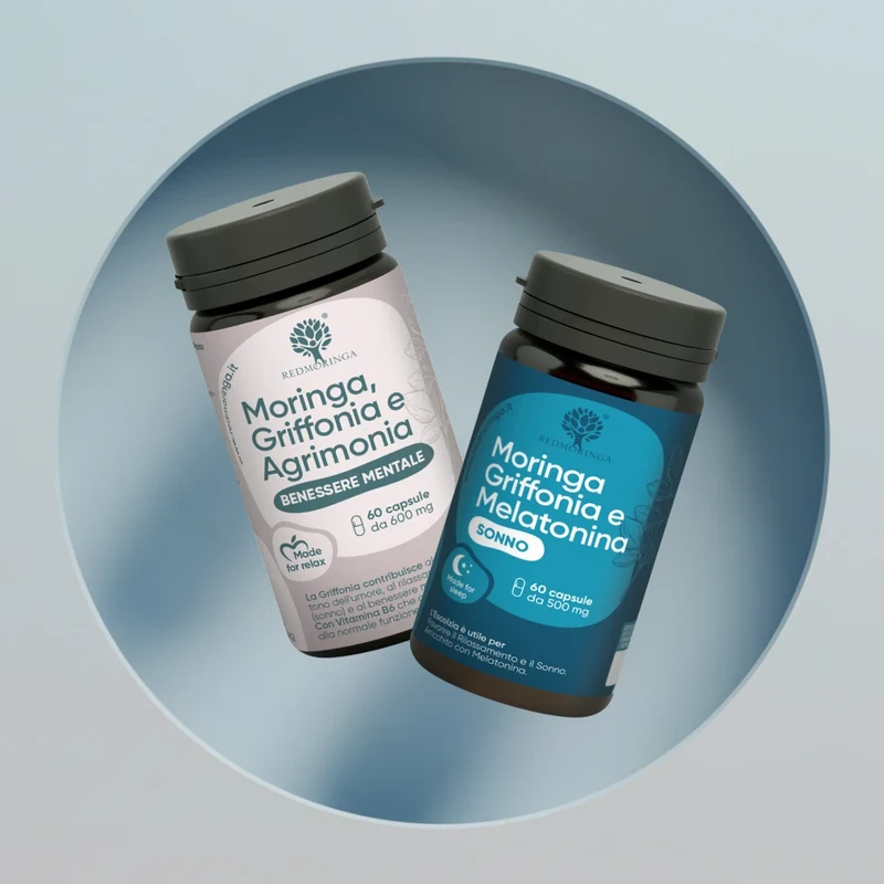 Set Relax e Sonno contro Ansia e Stress | Moringa, Melatonina e Valeriana