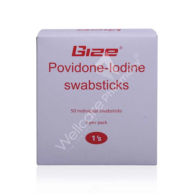 POVIDONE IODINE SWAB STICK 50'S
