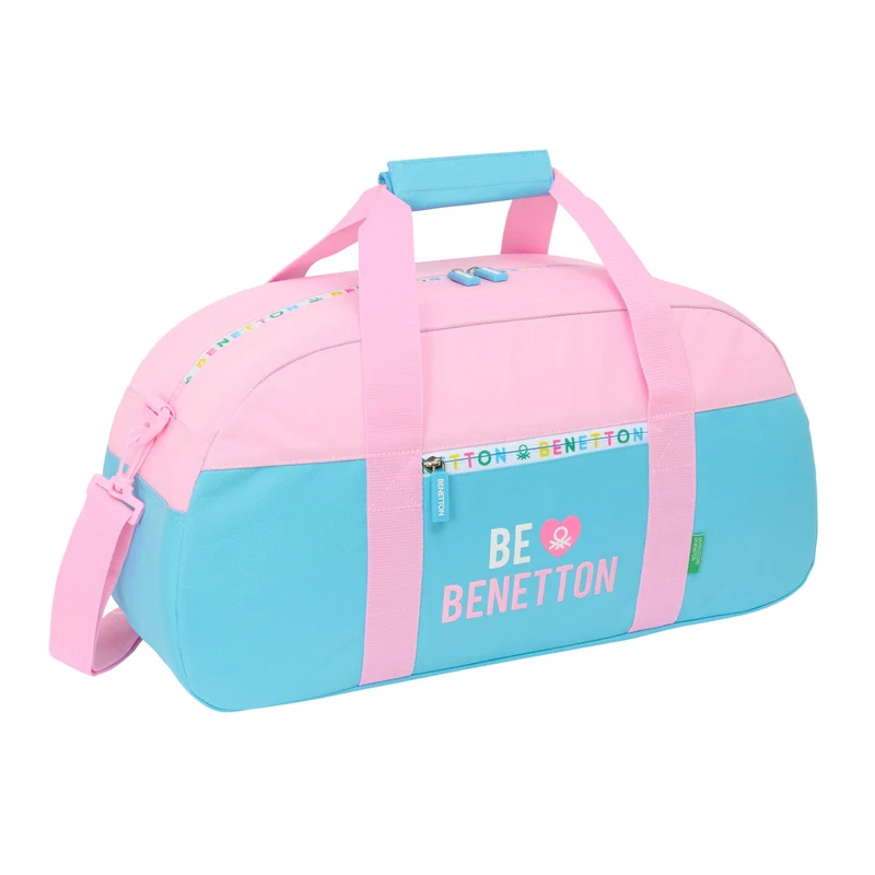 Urheilukassi Benetton Unique Pinkki Turkoosi 50 x 26 x 20 cm
