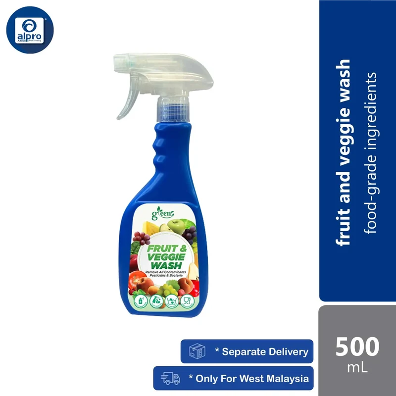 Greens Fruit & Veggie Wash 500mL | Food-Grade Ingredients