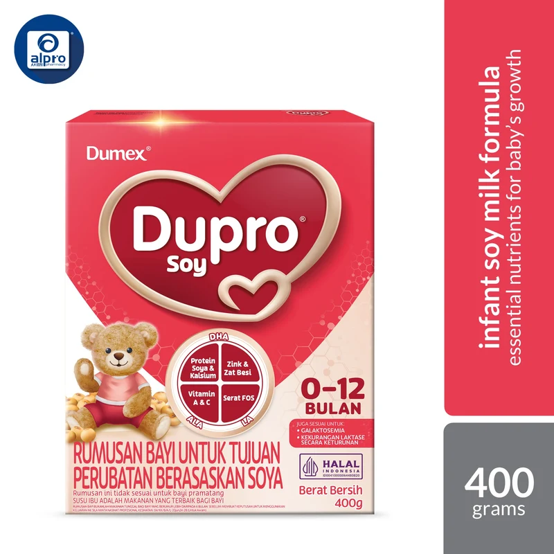 Dupro Soy Infant Formula (0-12months) 400g | Essential Nutrients For Baby’s Growth