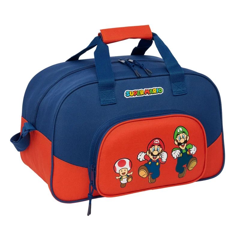 Urheilukassi Super Mario Mamma mia Punainen Laivastonsininen 40 x 24 x 23 cm