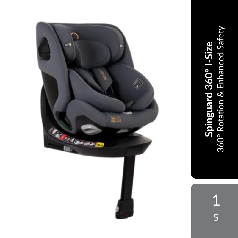 Quinton Spinguard 360° I-Size Baby Car Seat 1s | 360° Rotation & Enhanced Safety