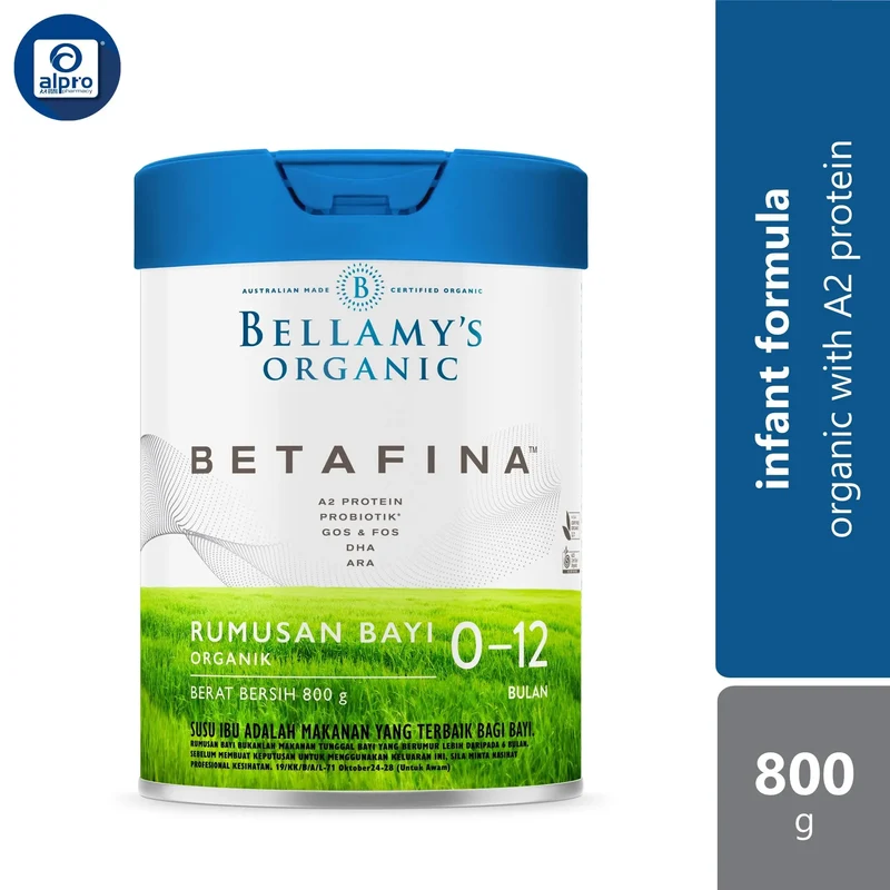 Bellamy's Betafina Infant Formula 0-12 Months 800g | Organic with A2 Protein
