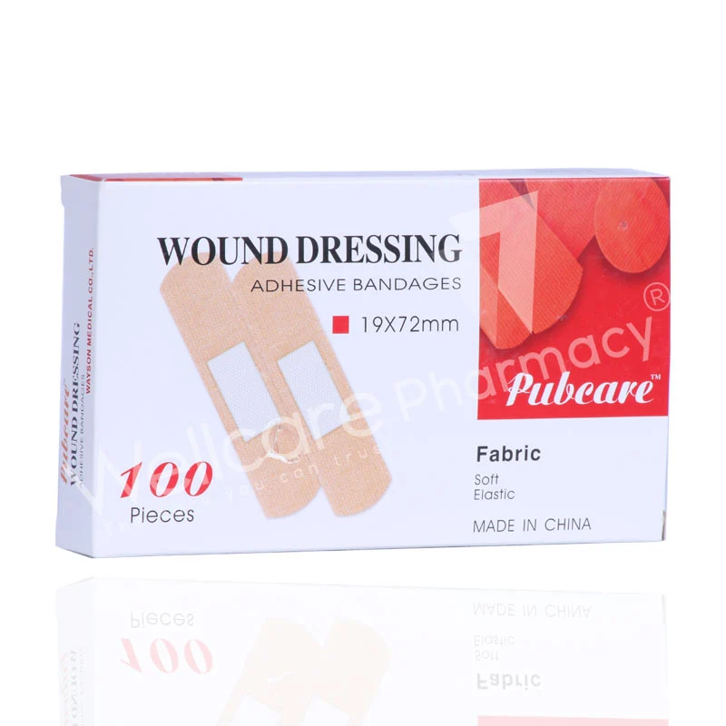 Wayplast Adhesive Bandages 19x72 Mm Fabric 100'S