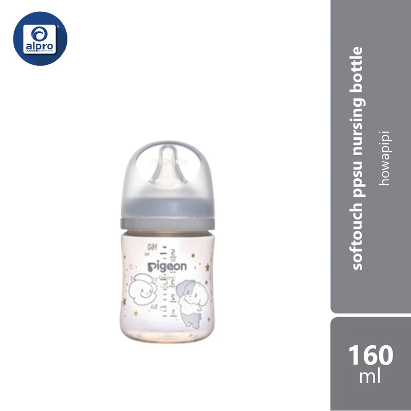Pigeon 81337 Softouch Ppsu Nursing Bottle Howapipi 160ml | Wide Neck