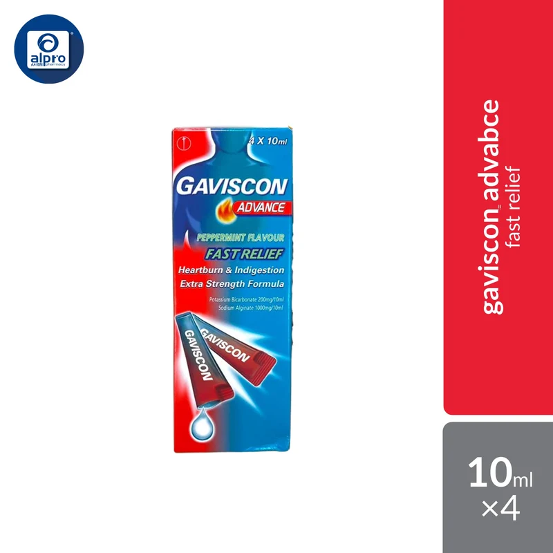 Gaviscon Advance Liquid Sachet 10ml x 4s