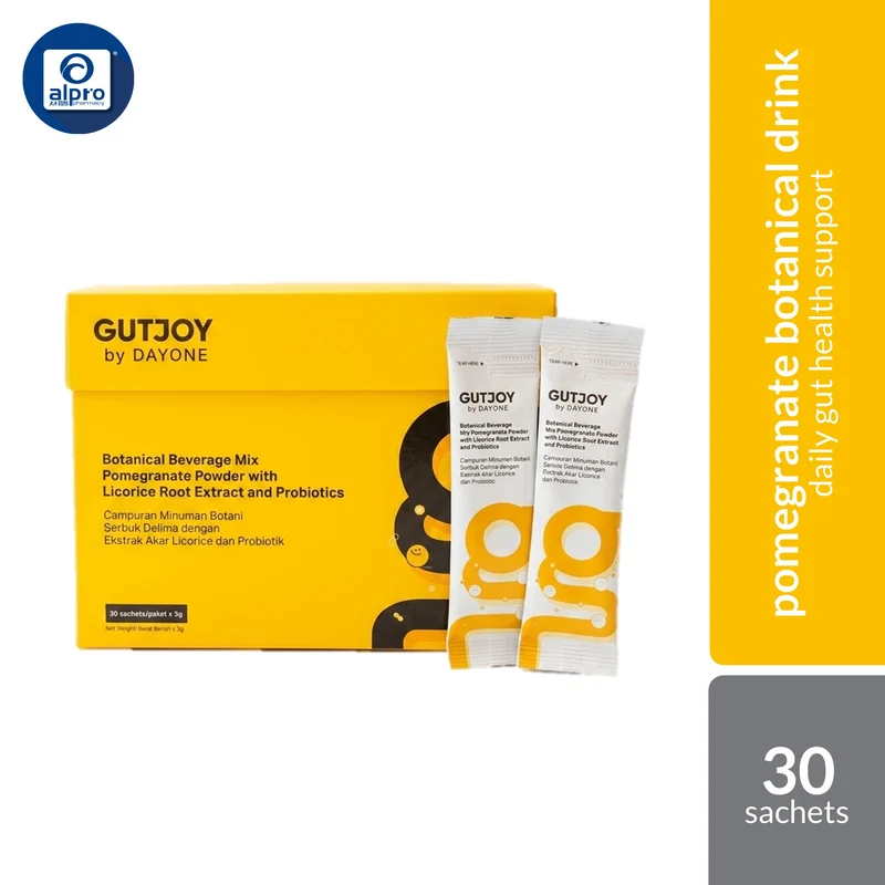 GutJoy By DayOne Botanical Beverage Mix With Probiotics 3g ×30s | Daily Gut Health Support