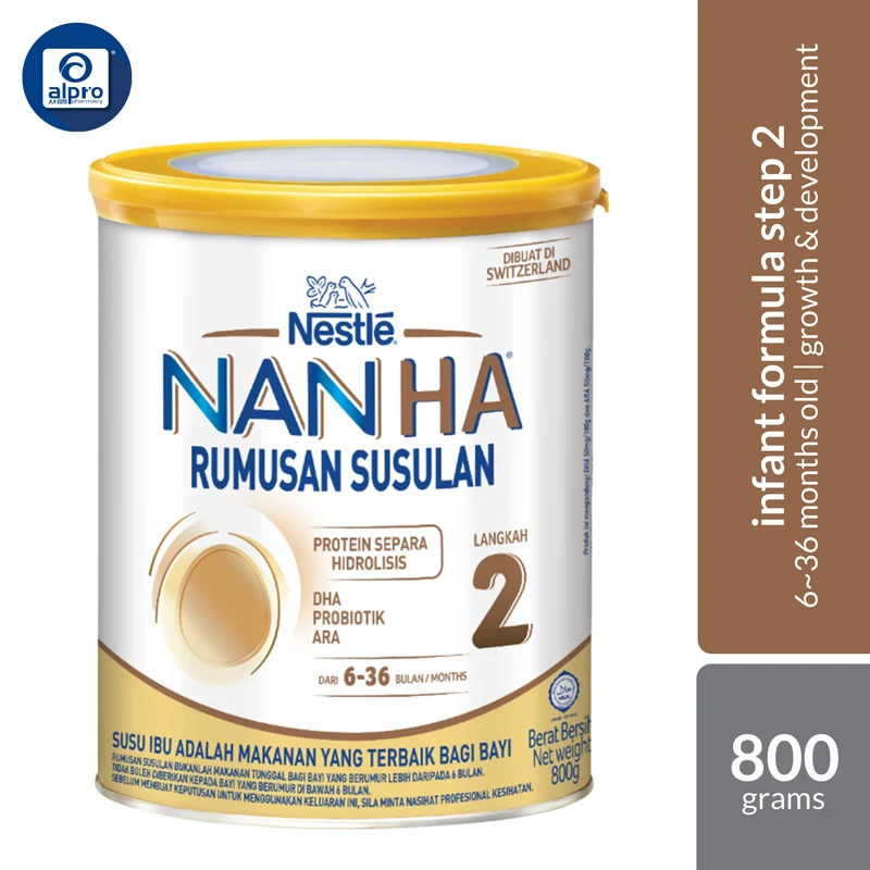 Nestle NAN HA® Step 1 Infant Formula (6–36 Months) 800g | Partially Hydrolysed Protein with DHA & Probiotic