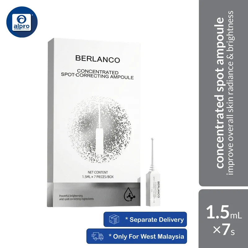 Berlanco Night Spot Correcting Ampoule 1.5mL × 7s | Improves Skin Radiance & Targets Uneven Skin Tone