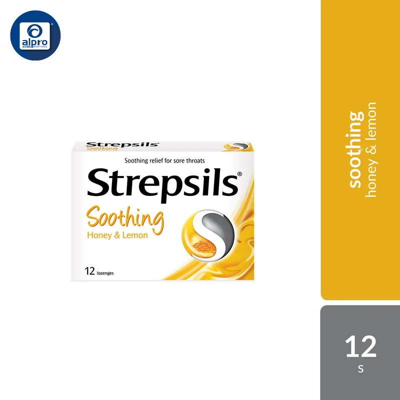 Strepsils Honey Lemon Soothing 12s