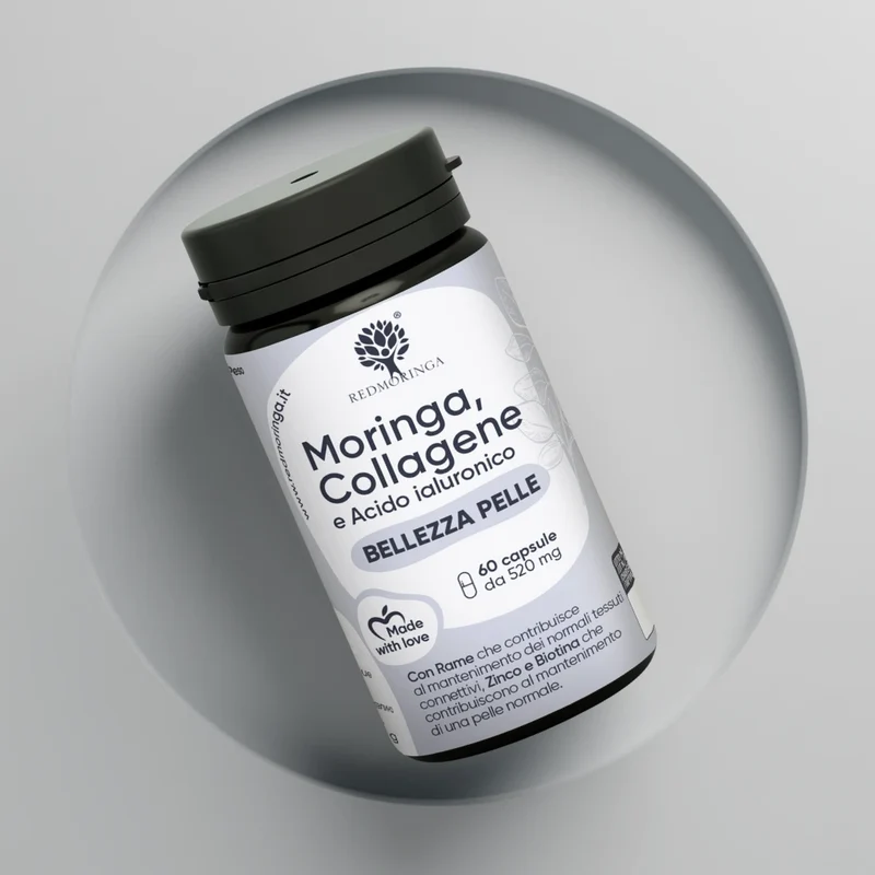 Integratore Pelle Perfetta con Collagene, Acido Ialuronico e Moringa