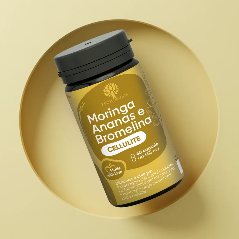 Integratore Anti-Cellulite con Bromelina, Ananas e Moringa