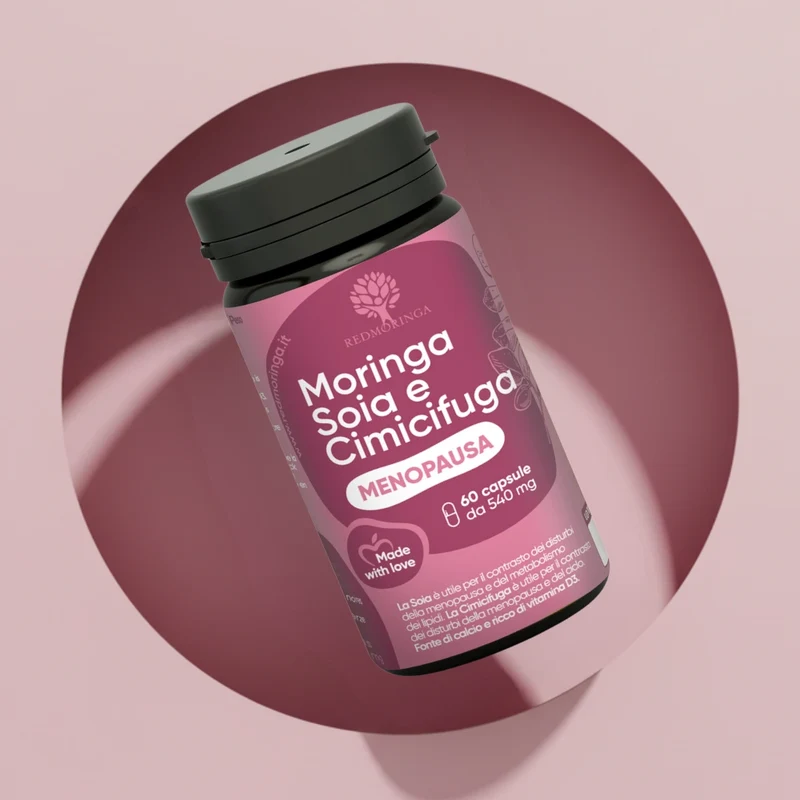 Integratore Menopausa per Vampate e Peso | Moringa ed Estrogeni naturali