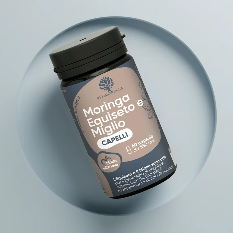 Integratore Rinforza Capelli con Equiseto, Miglio, Moringa