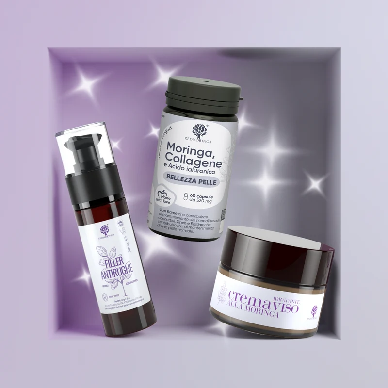 Trattamento Viso Antirughe IN & OUT alla Moringa