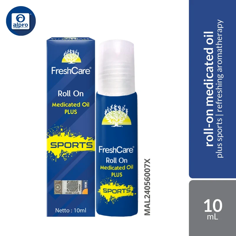 Fresh Care Roll On Medicated Oil (Plus Sport) 10mL | Refreshing Aromatherapy Scent