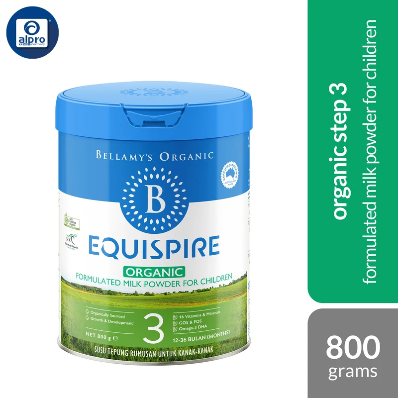 Bellamy's Organic Step 3 Equispire Toddler Milk Drink 800g | Formulated Milk Powder for Children