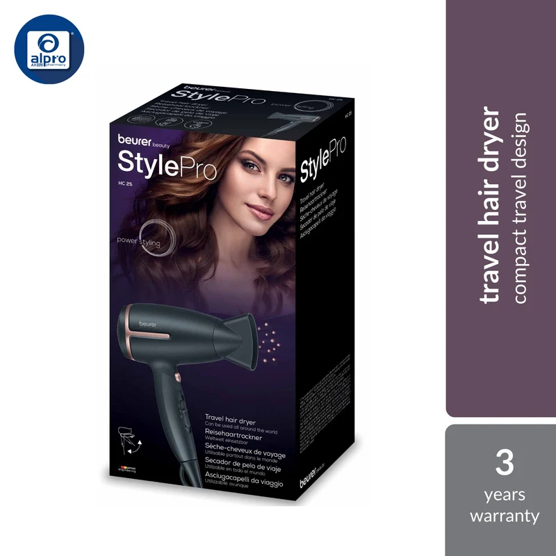Beurer HC25 Travel Hair Dryer 1s | Compact Travel Design