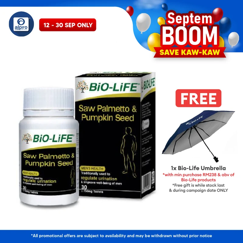 Bio-life Saw Palmetto & Pumpkin (30s) | Men's Health
