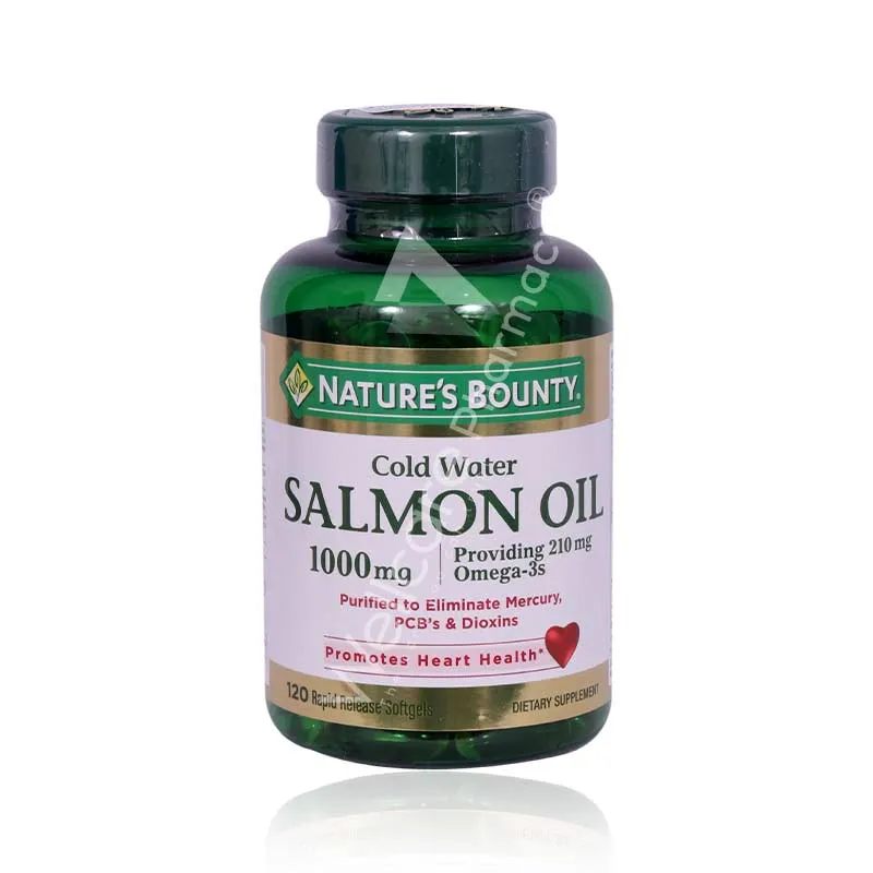 Nature'S Bounty Salmon Oil 1000mg Omega-3 Cap 120'S