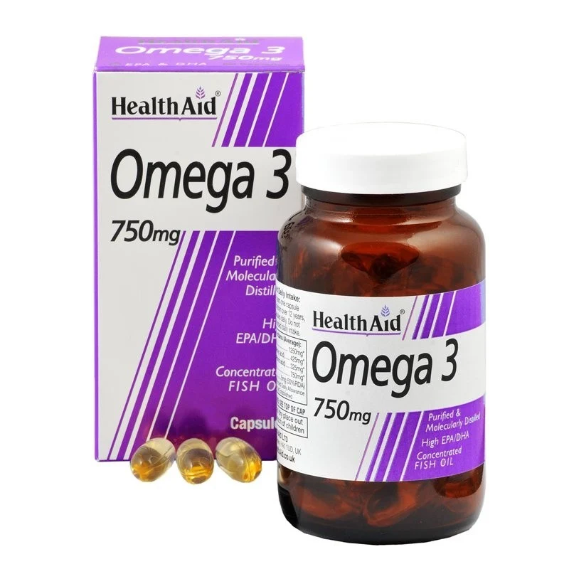 Health Aid Omega 3 750mg Capsules 30'S