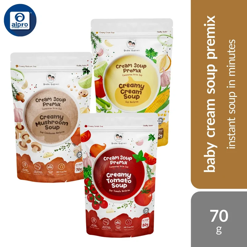 Double Happiness Baby Creamy Soup Premix 70g | Instant Soup In Minutes