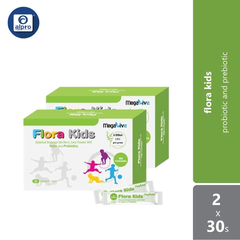 Megalive Flora Kids 1g 2x30s | Probiotic and Prebiotic