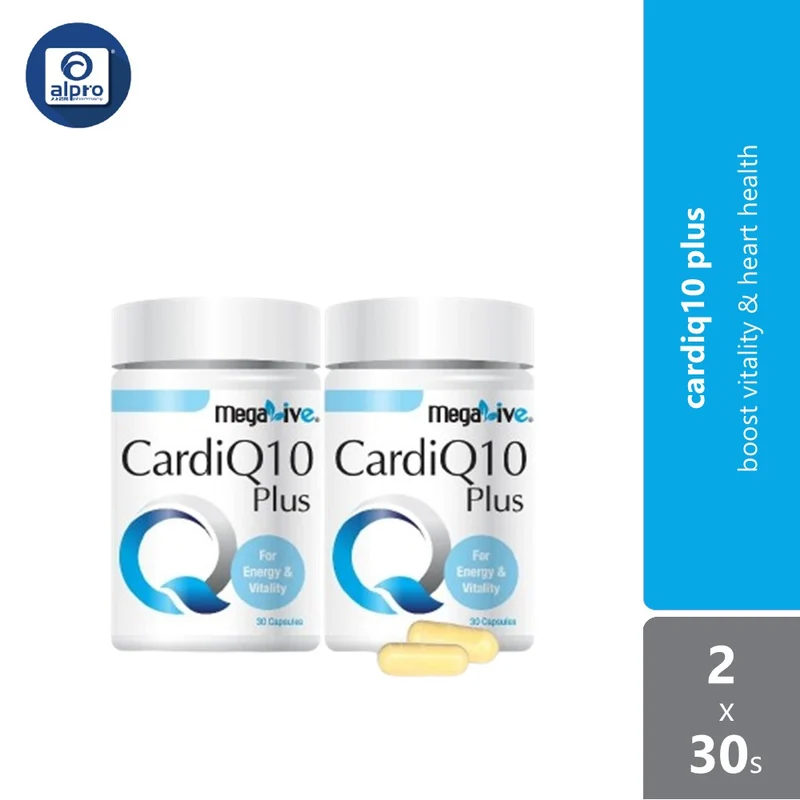 Megalive Cardiq10 Plus 2x30s | Boost Vitality & Heart Health