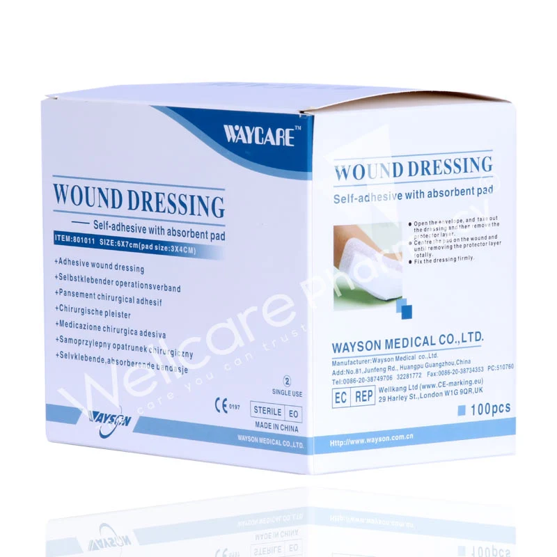 Waycare Wound Dressing Plaster 6x7 Cm 100'S