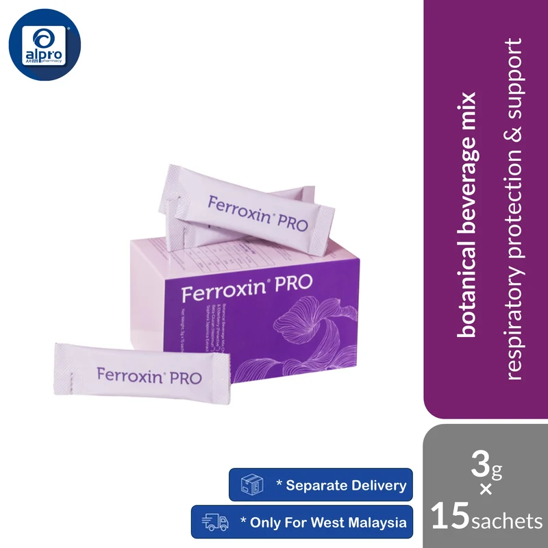 Ferroxin Pro™️ Botanical Beverage Mix 3g ×15s | Supports Respiratory & Skin Health