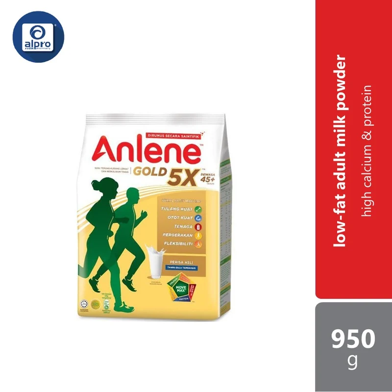 Anlene Gold 950g (FOC 100g) | High Calcium Milk Powder & Supports Bone Tissues Recovery