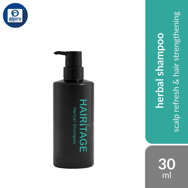 Hairitage Herbal Shampoo 400ml | Botanical Scalp Refresh & Hair Strengthening Care