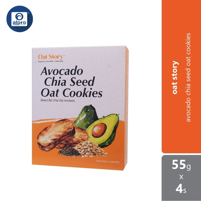 Oat Story Avocado Chia Seed Oat Cookies 220g