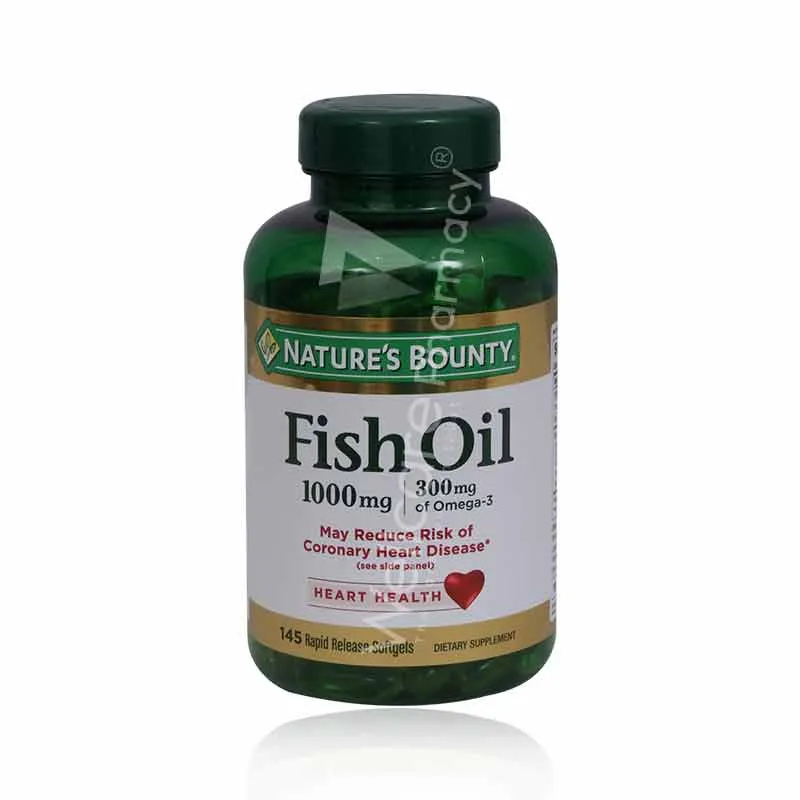 Natures Bounty Fish Oil 1000mg Omega 3 Capsules 135(145)'S