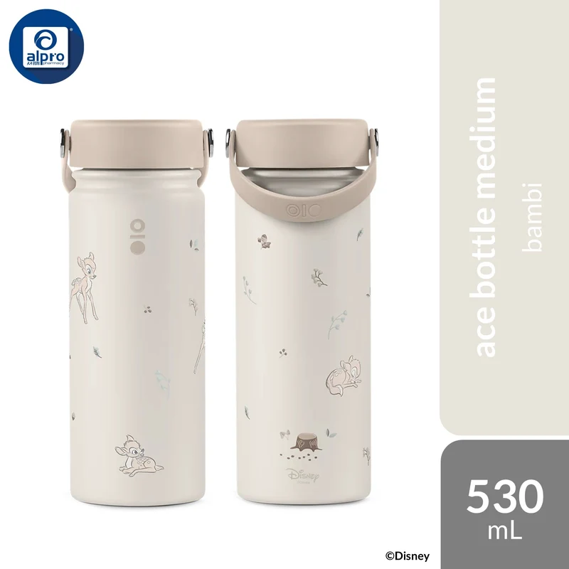 Montigo Disney Classics Ace Bottle Medium (Bambi/ Dumbo/ Lion King) 530mL | Disney’s Iconic Whimsical Childhood Friends