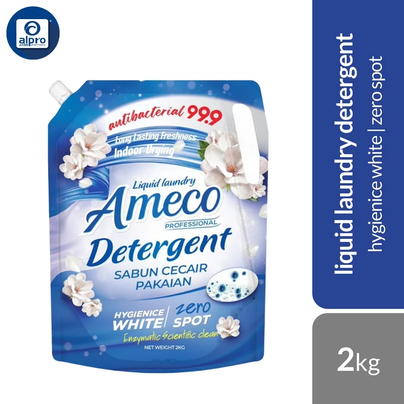 Ameco Professional Liquid Detergent 2kg (Hygienice White/Fresh Shield/Colour Care)