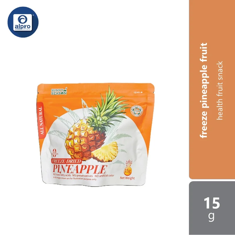 Sunny Season 100% Freeze Pineapple Fruit 15g | Health Fruit Snack