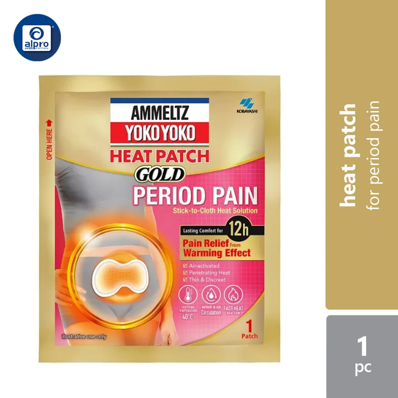 Ammeltz Yoko Yoko Heat Patch Gold Period Pain 1s | Up To 12 Hours Warming Effect