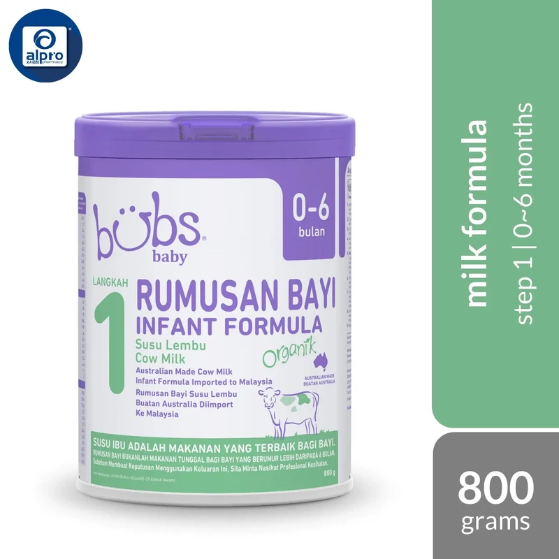 Bubs Organic Grass Fed Infant Milk Formula S1 800g