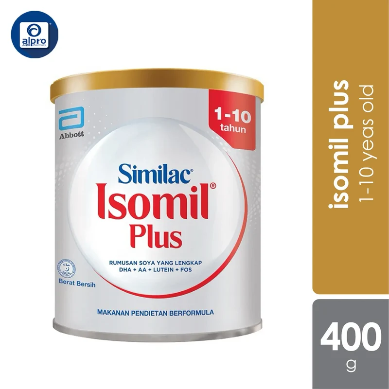 Abbott Isomil Plus Children's Lactose-Free Milk Formula 400g | For Age 1-10 Years