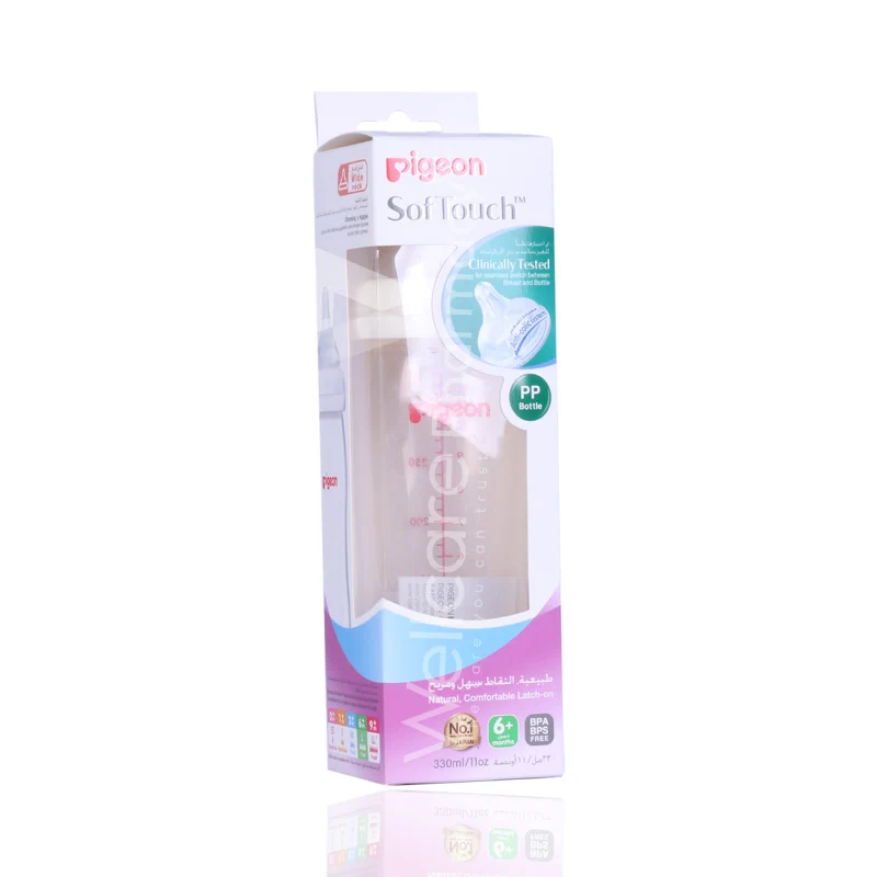 Pigeon S-Touch Plastic Bottle 330ml