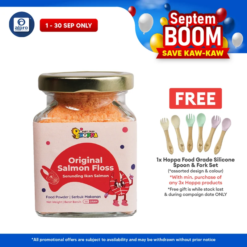 Hoppa Original Salmon Floss 50g | Rich In Omega 3 & DHA