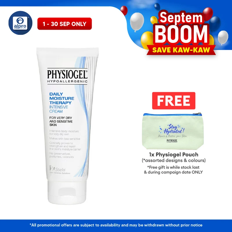 Physiogel Hypoallergenic DMT Intensive Cream 100ml | Long-Lasting Hydration