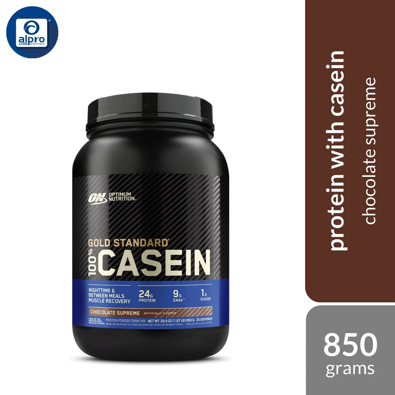 Optimum Nutrition 100% Casein Gold Standard Chocolate Supreme 850g | Naturally Occurring Amino Acids