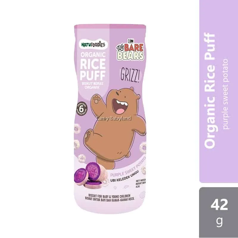 Natufoodies Organic Rice Puff-Purple Sweet Potatot 42g