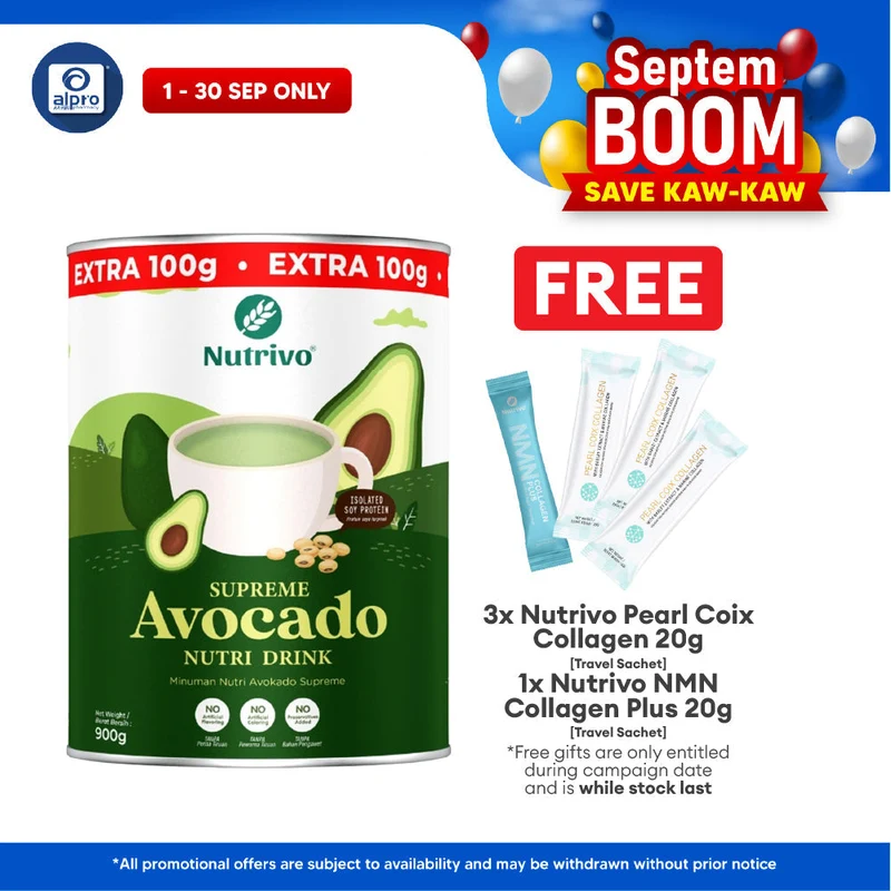 Nutrivo Supreme Avocado Nutri Drink 900g | High Fiber