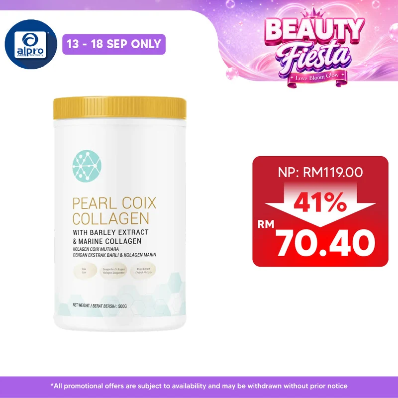 Nutrivo Premium Pearl Coix Collagen Nutrition Drink 500g | Provides Anti-Aging Benefit
