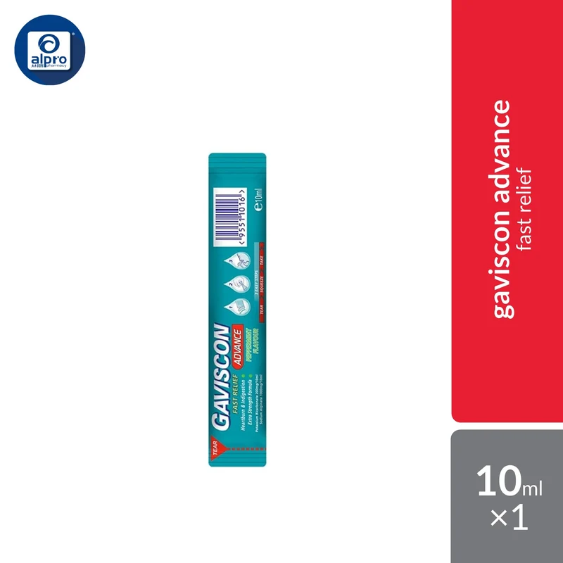 Gaviscon Advance Sachet 10ml X 1s | For Heartburn and Indigestion